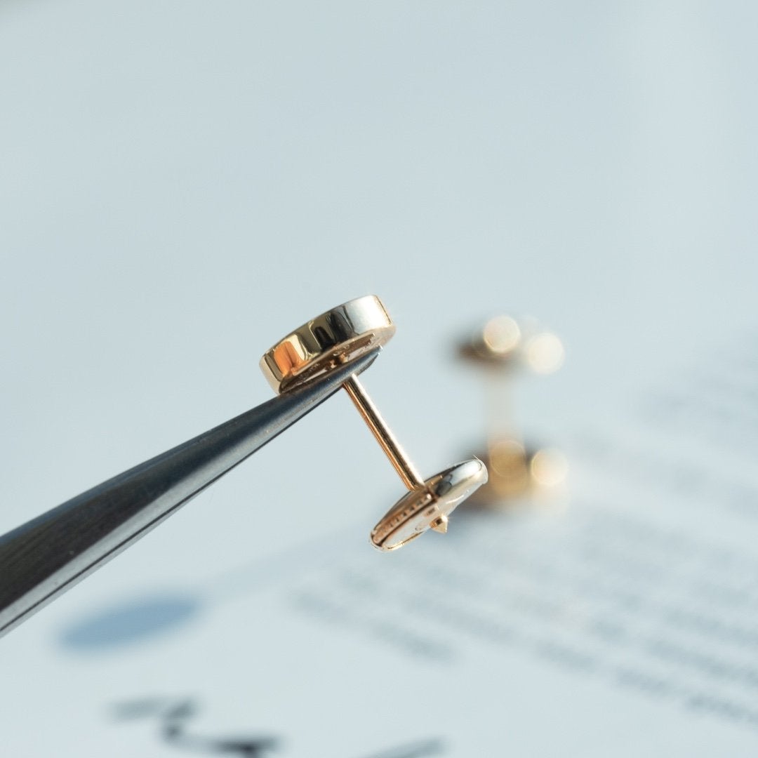 ¡®Veyra Jewelry¡¯LOVE EARRINGS PINK GOLD 10MM