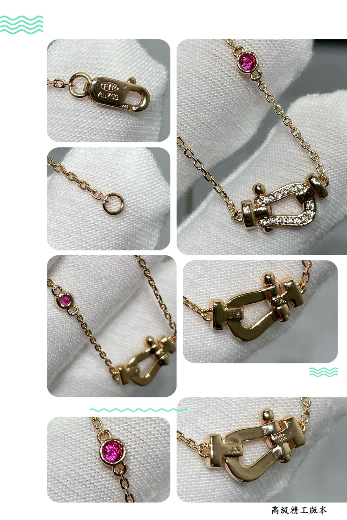 ¡®Veyra Jewelry¡¯FORCE 10 DIAMOND PINK GOLD NECKLACE
