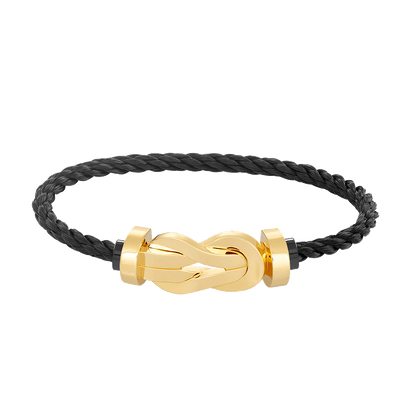 ¡®Veyra Jewelry¡¯CHANCE LARGE 8 FIGURE BUCKLE NO DIAMOND BRACELET GOLD