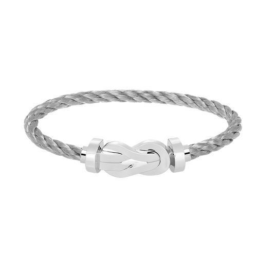 ¡®Veyra Jewelry¡¯CHANCE LARGE 8 FIGURE BUCKLE NO DIAMOND BRACELET SILVER