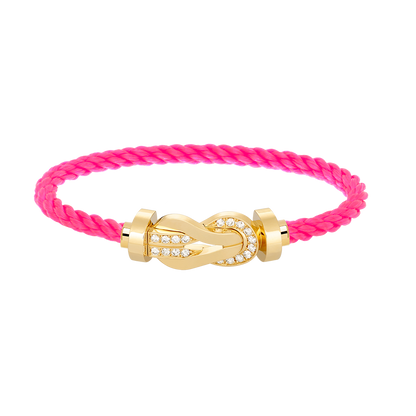 ¡®Veyra Jewelry¡¯CHANCE LARGE 8 FIGURE BUCKLE HALF DIAMOND BRACELET GOLD
