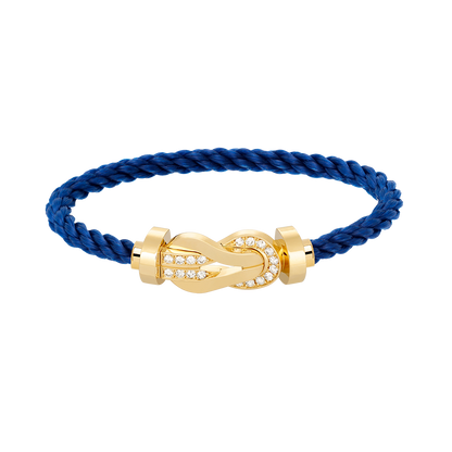 ¡®Veyra Jewelry¡¯CHANCE LARGE 8 FIGURE BUCKLE HALF DIAMOND BRACELET GOLD