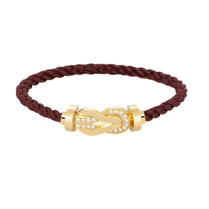 ¡®Veyra Jewelry¡¯CHANCE LARGE 8 FIGURE BUCKLE HALF DIAMOND BRACELET GOLD