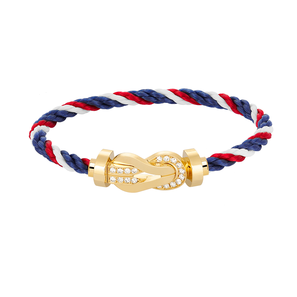 ¡®Veyra Jewelry¡¯CHANCE LARGE 8 FIGURE BUCKLE HALF DIAMOND BRACELET GOLD