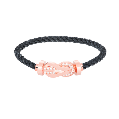 ¡®Veyra Jewelry¡¯CHANCE LARGE 8 FIGURE BUCKLE HALF DIAMOND BRACELET ROSE GOLD