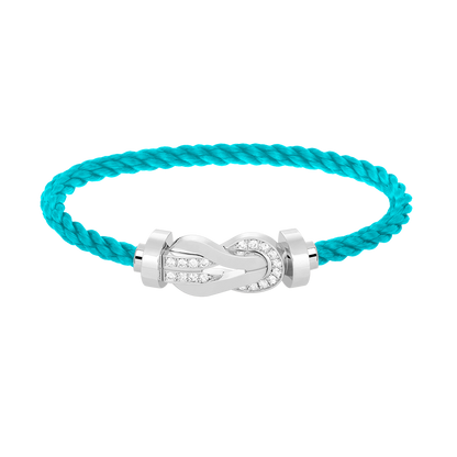 ¡®Veyra Jewelry¡¯CHANCE LARGE 8 FIGURE BUCKLE HALF DIAMOND BRACELET SILVER