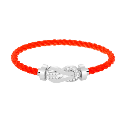 ¡®Veyra Jewelry¡¯CHANCE LARGE 8 FIGURE BUCKLE HALF DIAMOND BRACELET SILVER