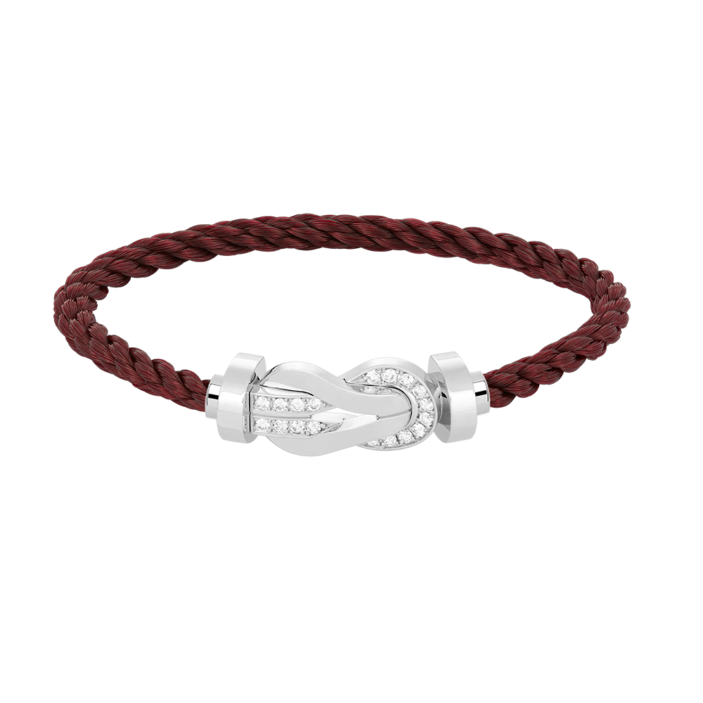 ¡®Veyra Jewelry¡¯CHANCE LARGE 8 FIGURE BUCKLE HALF DIAMOND BRACELET SILVER