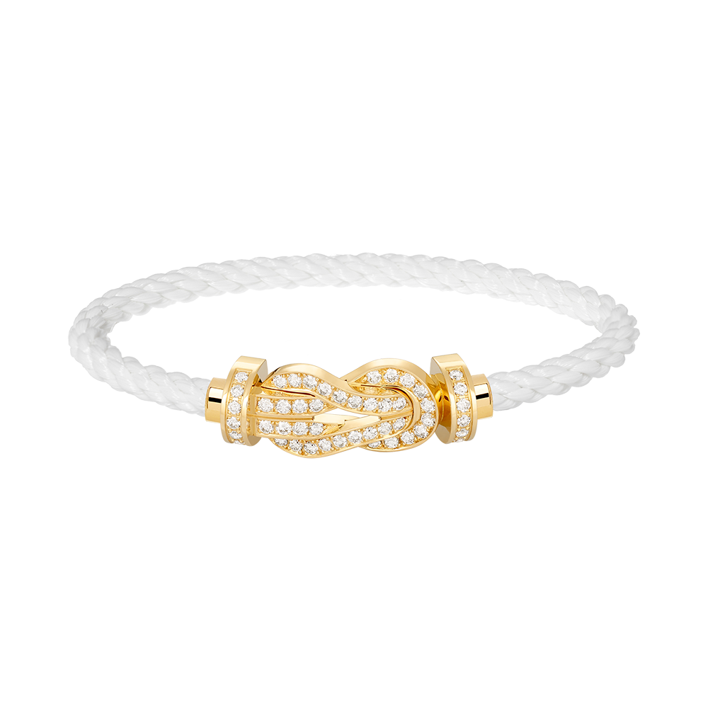 ¡®Veyra Jewelry¡¯CHANCE LARGE 8 FIGURE BUCKLE FULLDIAMOND BRACELET GOLD