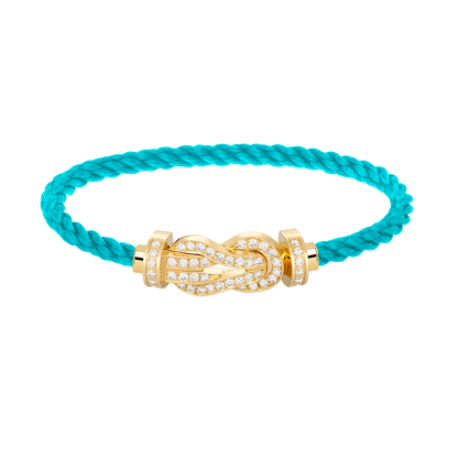 ¡®Veyra Jewelry¡¯CHANCE LARGE 8 FIGURE BUCKLE FULLDIAMOND BRACELET GOLD