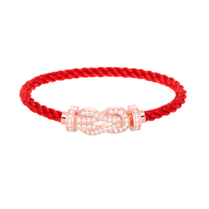 ¡®Veyra Jewelry¡¯CHANCE LARGE 8 FIGURE BUCKLE FULL DIAMOND BRACELET ROSE GOLD