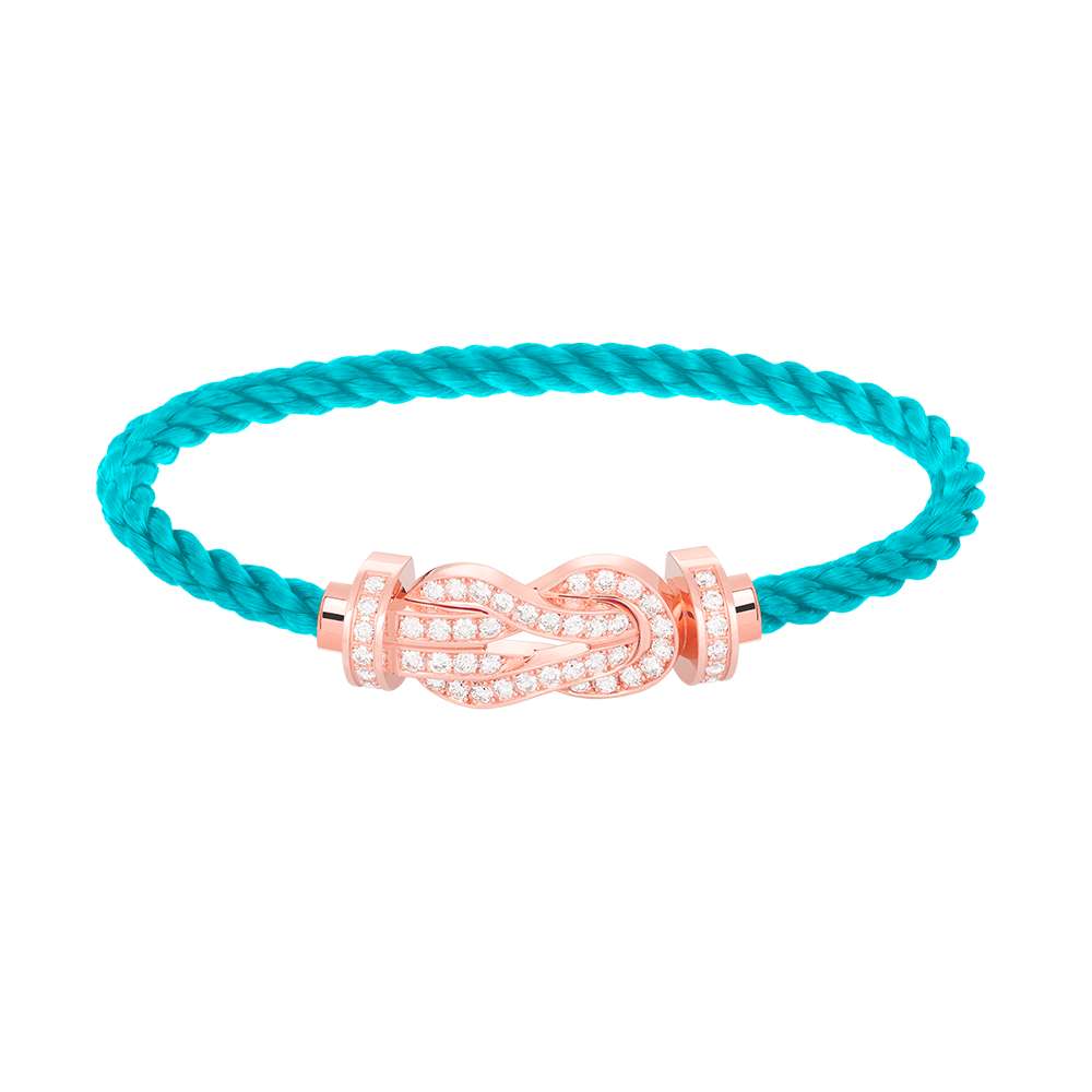 ¡®Veyra Jewelry¡¯CHANCE LARGE 8 FIGURE BUCKLE FULL DIAMOND BRACELET ROSE GOLD