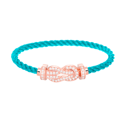 ¡®Veyra Jewelry¡¯CHANCE LARGE 8 FIGURE BUCKLE FULL DIAMOND BRACELET ROSE GOLD
