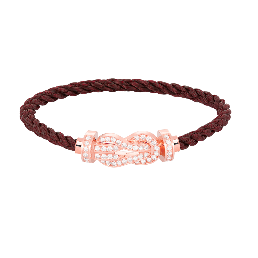 ¡®Veyra Jewelry¡¯CHANCE LARGE 8 FIGURE BUCKLE FULL DIAMOND BRACELET ROSE GOLD