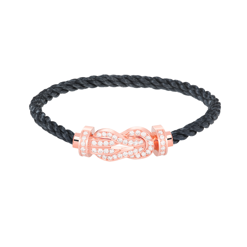 ¡®Veyra Jewelry¡¯CHANCE LARGE 8 FIGURE BUCKLE FULL DIAMOND BRACELET ROSE GOLD