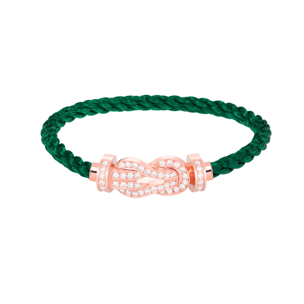 ¡®Veyra Jewelry¡¯CHANCE LARGE 8 FIGURE BUCKLE FULL DIAMOND BRACELET ROSE GOLD