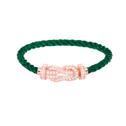 ¡®Veyra Jewelry¡¯CHANCE LARGE 8 FIGURE BUCKLE FULL DIAMOND BRACELET ROSE GOLD