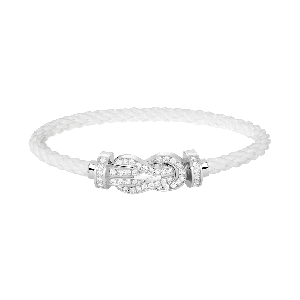 ¡®Veyra Jewelry¡¯CHANCE LARGE 8 FIGURE BUCKLE FULL DIAMOND BRACELET SILVER