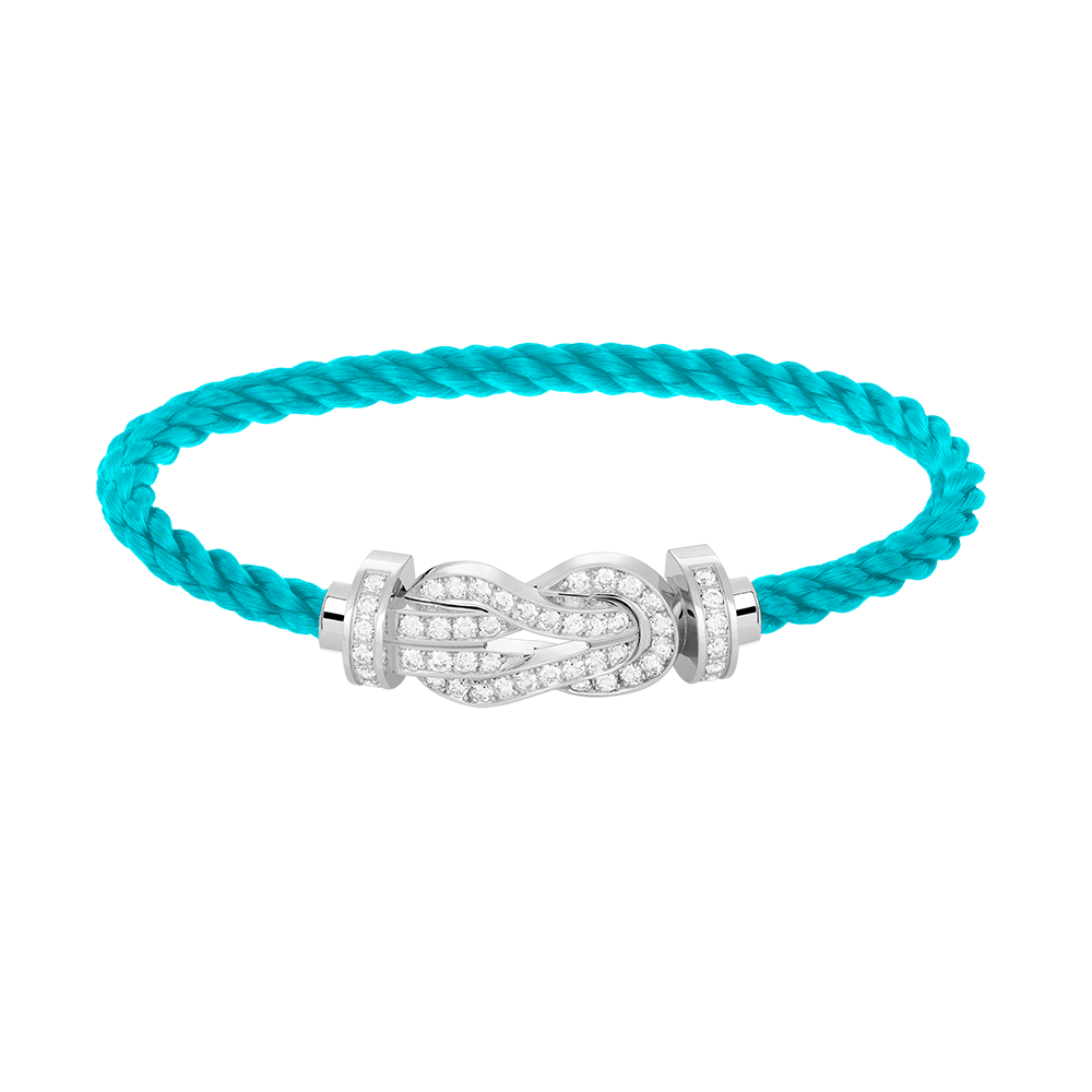 ¡®Veyra Jewelry¡¯CHANCE LARGE 8 FIGURE BUCKLE FULL DIAMOND BRACELET SILVER