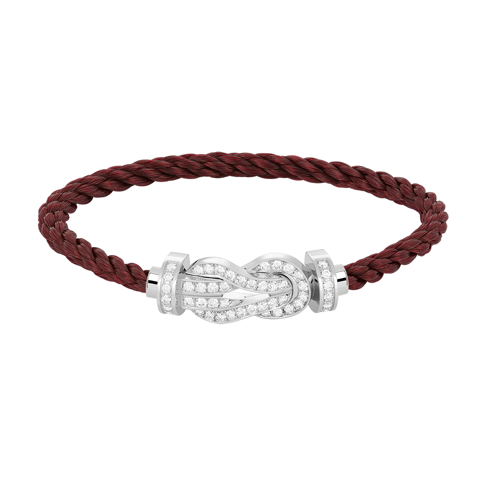 ¡®Veyra Jewelry¡¯CHANCE LARGE 8 FIGURE BUCKLE FULL DIAMOND BRACELET SILVER