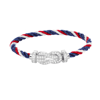 ¡®Veyra Jewelry¡¯CHANCE LARGE 8 FIGURE BUCKLE FULL DIAMOND BRACELET SILVER