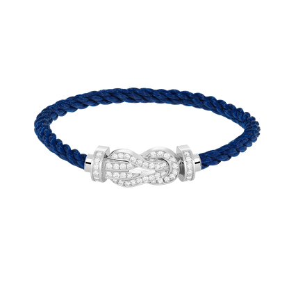 ¡®Veyra Jewelry¡¯CHANCE LARGE 8 FIGURE BUCKLE FULL DIAMOND BRACELET SILVER
