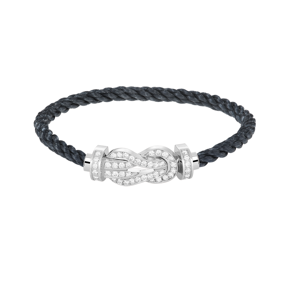 ¡®Veyra Jewelry¡¯CHANCE LARGE 8 FIGURE BUCKLE FULL DIAMOND BRACELET SILVER