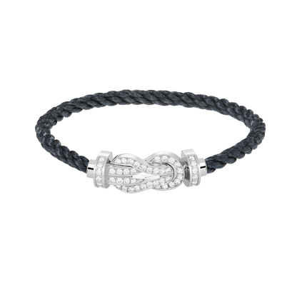 ¡®Veyra Jewelry¡¯CHANCE LARGE 8 FIGURE BUCKLE FULL DIAMOND BRACELET SILVER