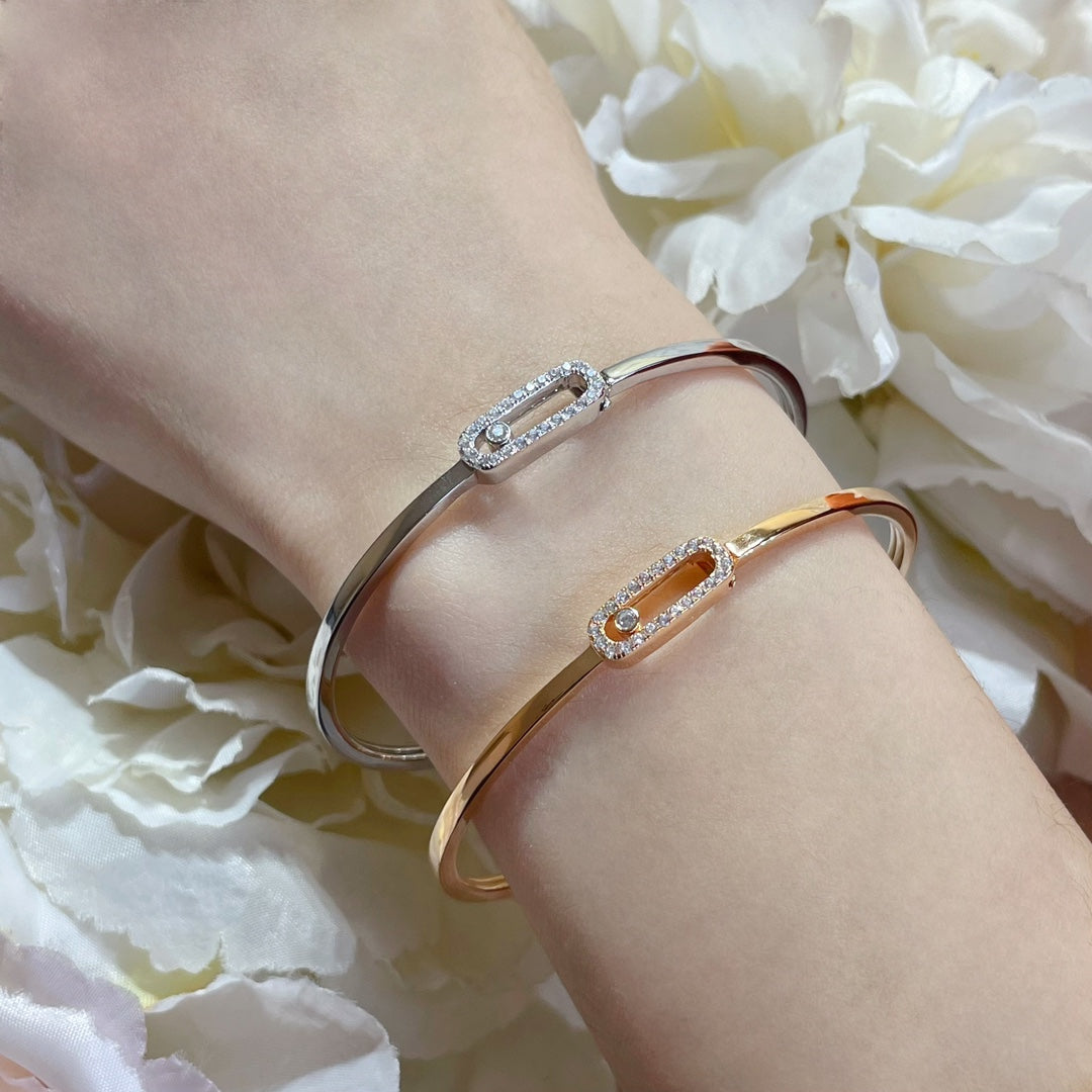 [Veyra Jewelry]Move Uno pavé flex bangle medium