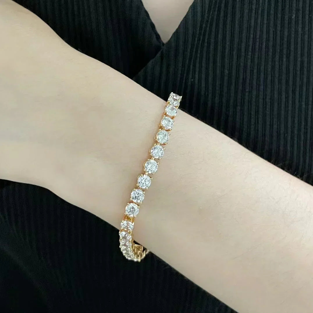 [Veyra Jewelry] TENNIS BRACELET WITH FULL DIAMOND SETTING