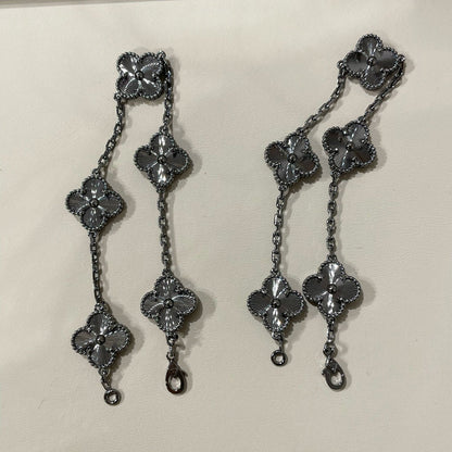 [Veyra Jewelry]New CLOVER 5 MOTIF BLACK BRACELET