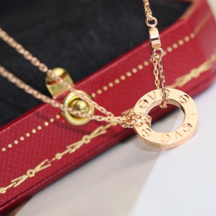 ¡®Veyra Jewelry¡¯LOVE NECKLACE ADJUSTABLE ROSE GOLD 2 DIAMOND