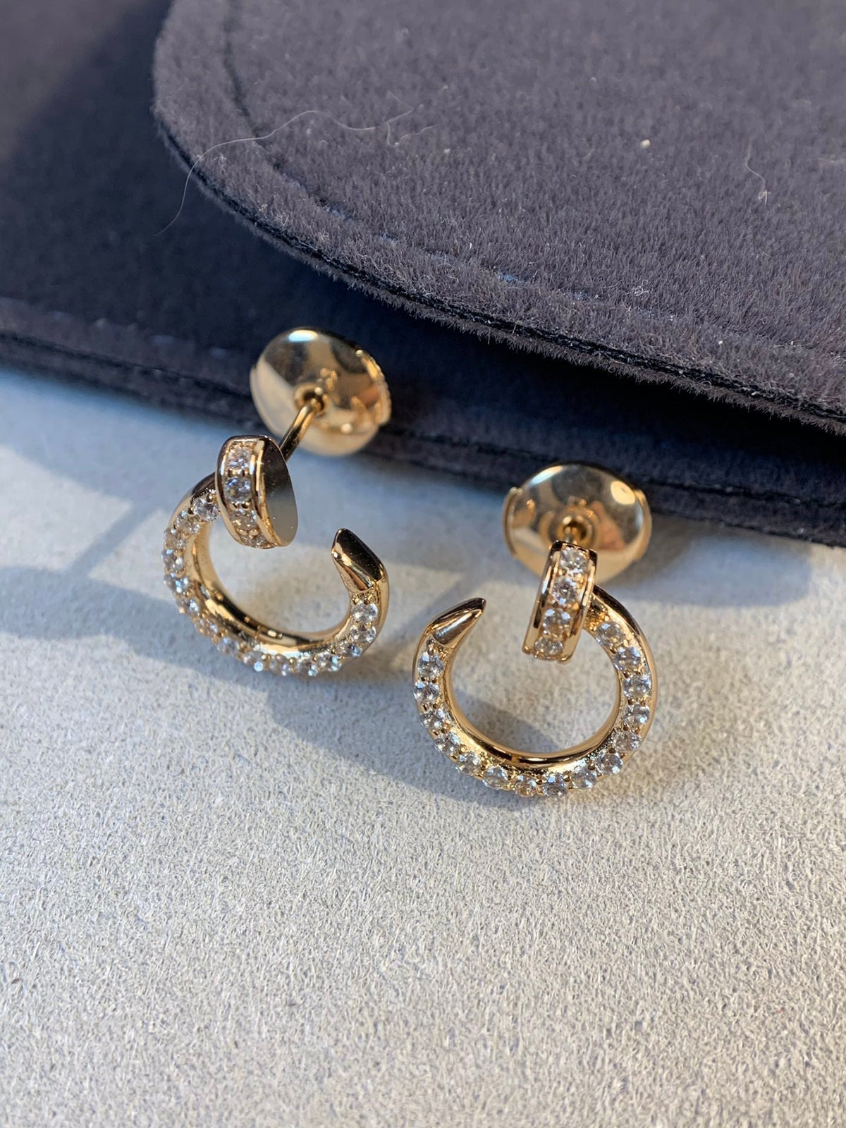 ¡®Veyra Jewelry¡¯JUSTE EARRINGS GOLD DIAMONDS
