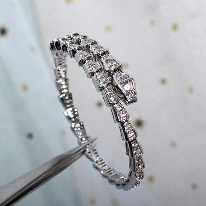 [Veyra Jewelry]SERPENTI BRACELET 6MM SILVER DIAMOND