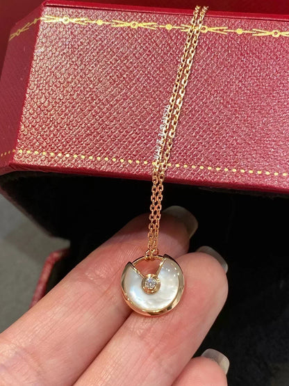 ¡®Veyra Jewelry¡¯AMULETTE ROSE GOLD MOP NECKLACE