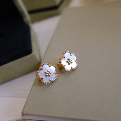 ¡®Veyra Jewelry¡¯LUCKY PINK GOLD WHITE MOP EARRINGS