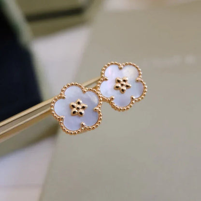 [Veyra Jewelry]LUCKY WHITE MOP EARRINGS