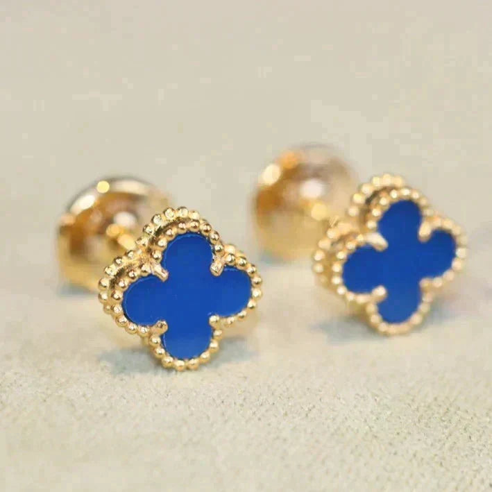 ¡®Veyra Jewelry¡¯CLOVER MINI 9.5MM TURQUOISE EARRINGS