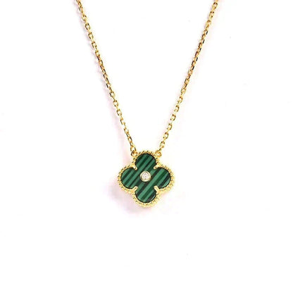 ¡®Veyra Jewelry¡¯CLOVER 15MM DIAMOND TURQUOISE NECKLACE