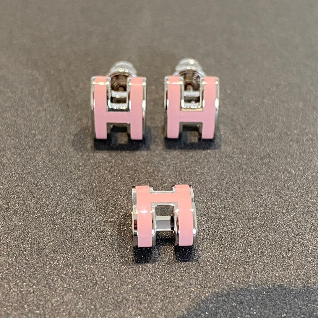 ¡®Veyra Jewelry¡¯MINI POP H SILVER EARRINGS PINK