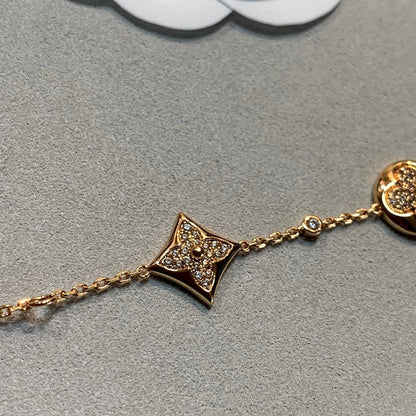 ¡®Veyra Jewelry¡¯STAR AND SUN 4 MOTIFS GOLD DIAMONDS BRACELET