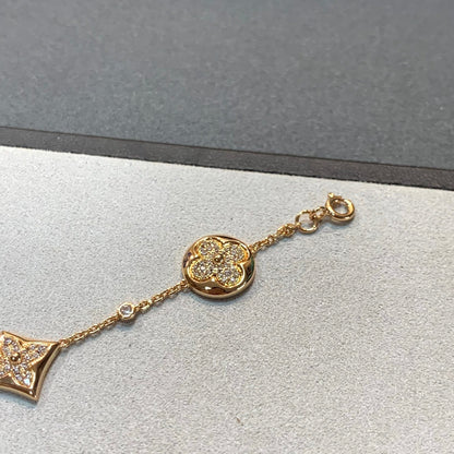 ¡®Veyra Jewelry¡¯STAR AND SUN 4 MOTIFS GOLD DIAMONDS BRACELET