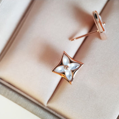 ¡®Veyra Jewelry¡¯STAR MOP PINK GOLD EARRINGS