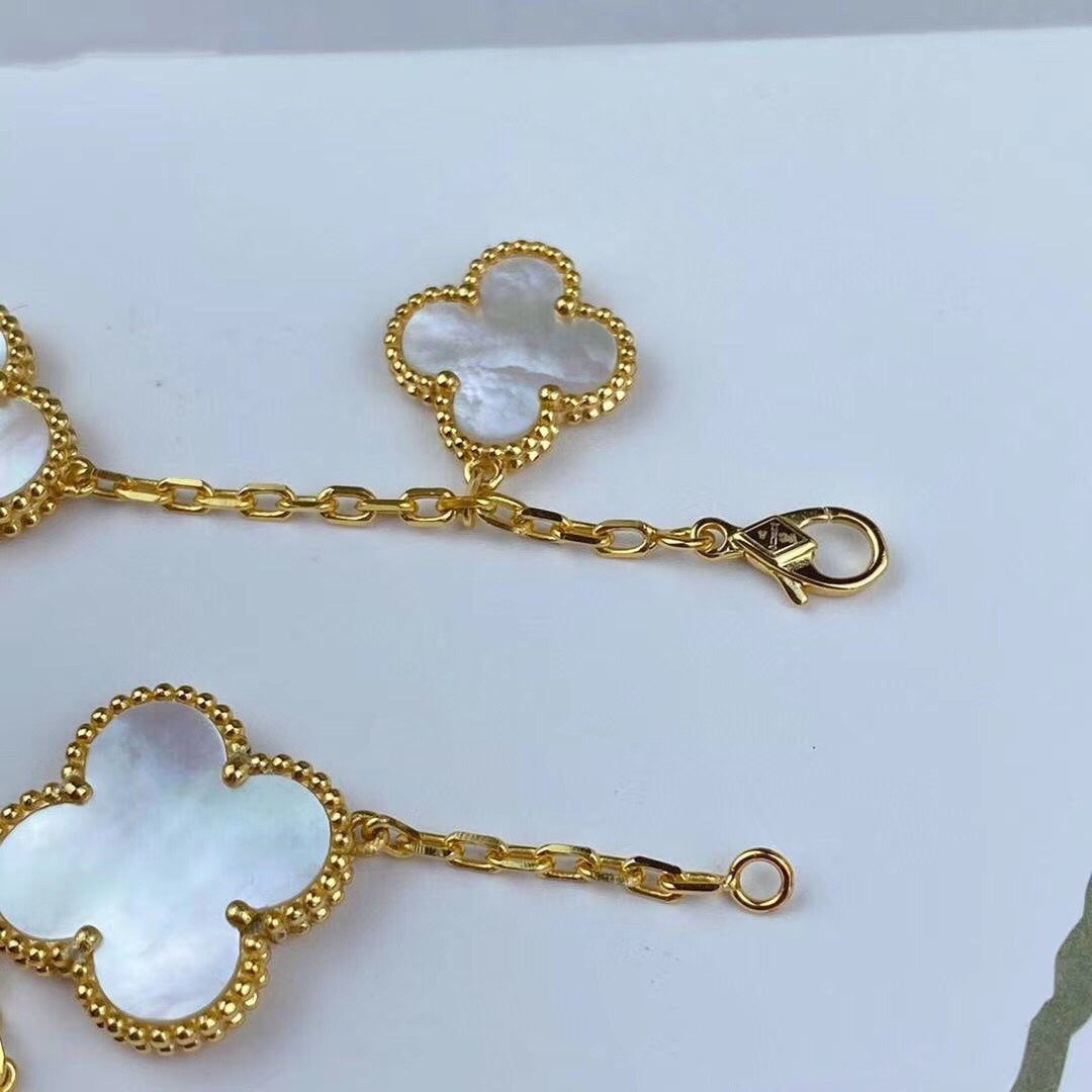 ¡®Veyra Jewelry¡¯MAGIC CLOVER MOP GOLD BRACELET 5 MOTIFS