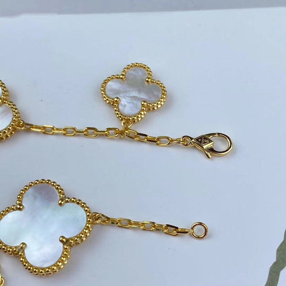 ¡®Veyra Jewelry¡¯MAGIC CLOVER MOP GOLD BRACELET 5 MOTIFS