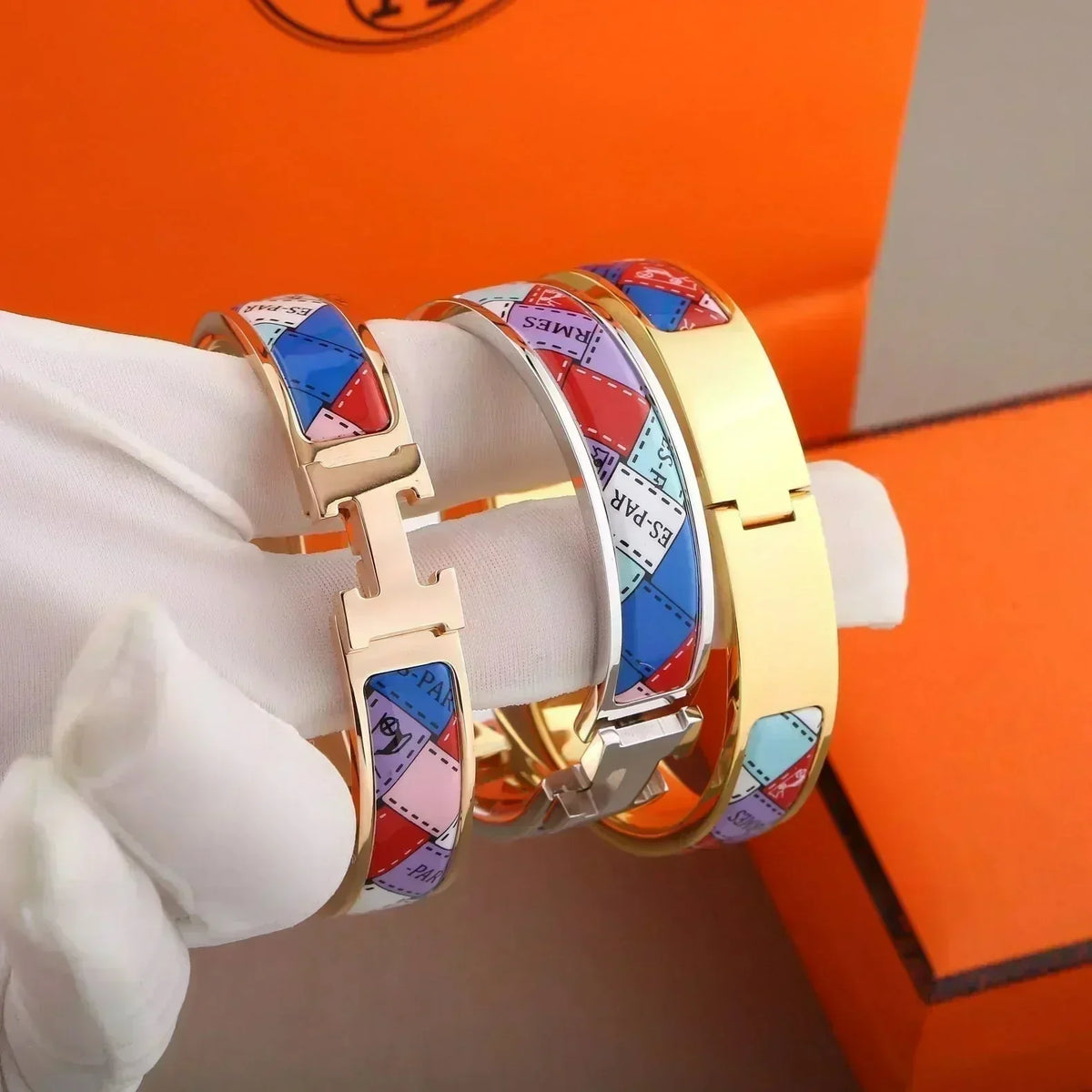 ¡®Veyra Jewelry¡¯H BRACELET DOTTED BORDER 12MM