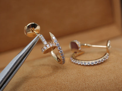 ¡®Veyra Jewelry¡¯JUSTE EARRINGS 12.75MM PINK GOLD DIAMOND