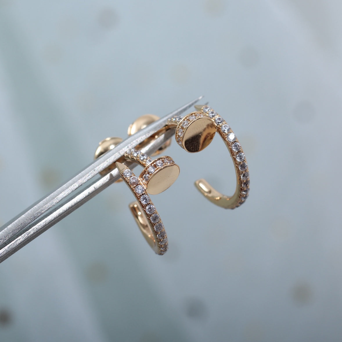 ¡®Veyra Jewelry¡¯JUSTE EARRINGS 12.75MM PINK GOLD DIAMOND