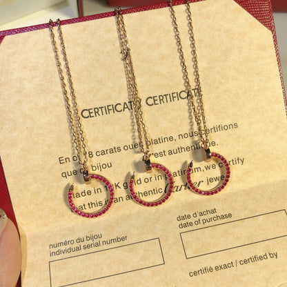 ¡®Veyra Jewelry¡¯JUSTE NECKLACE GOLD RED DIAMONDS