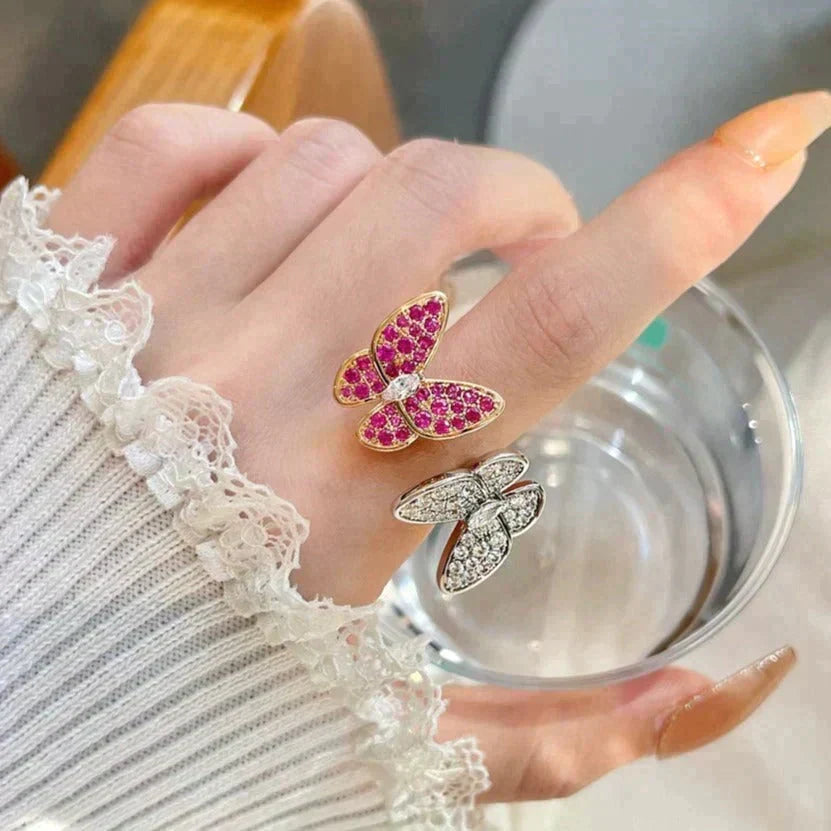 ¡®Veyra Jewelry¡¯TWIN BUTTERFLY DIAMOND RING